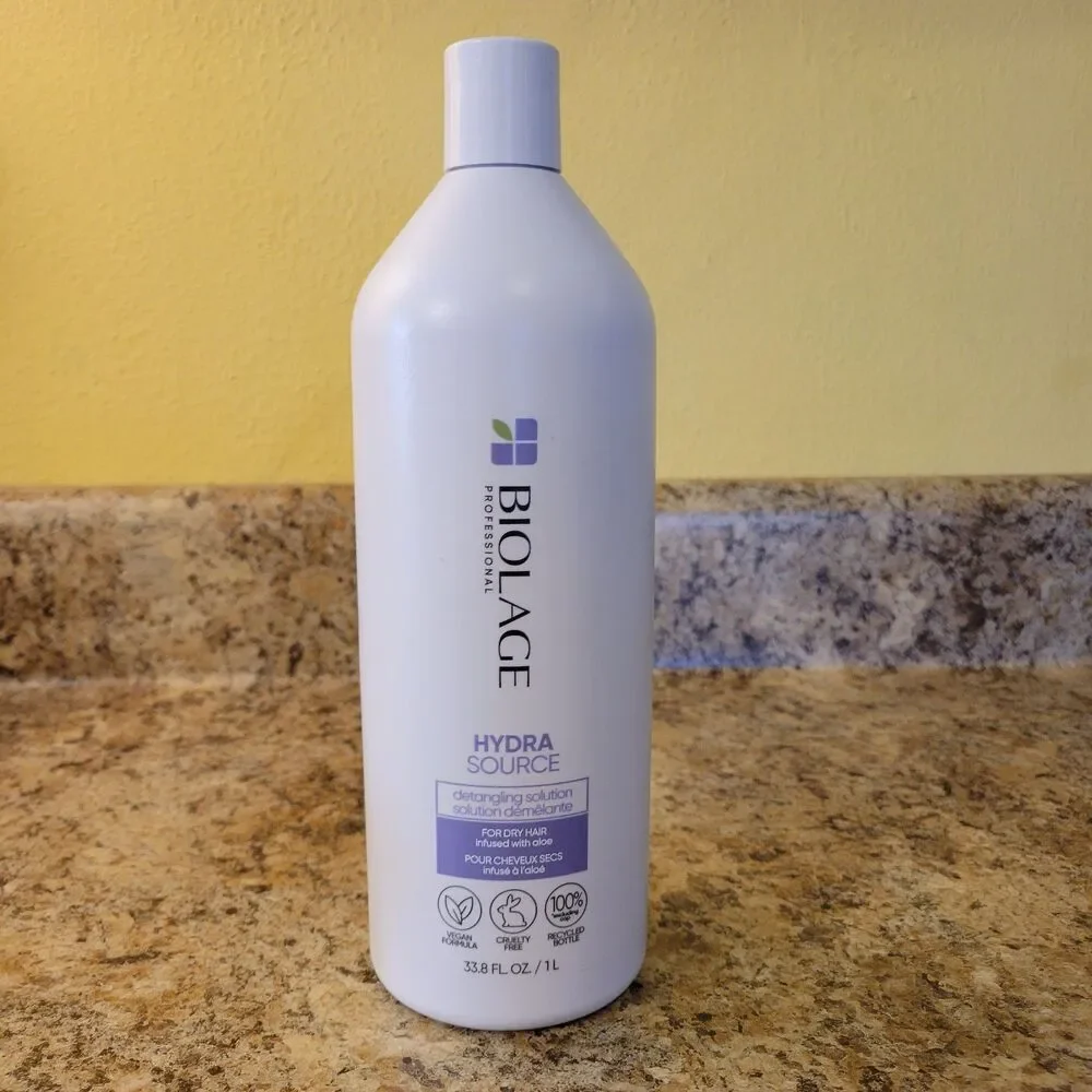 Biolage Hydra Source Detangling Solution 1L 33.8oz for Dry Hair Aloe - 90% Full